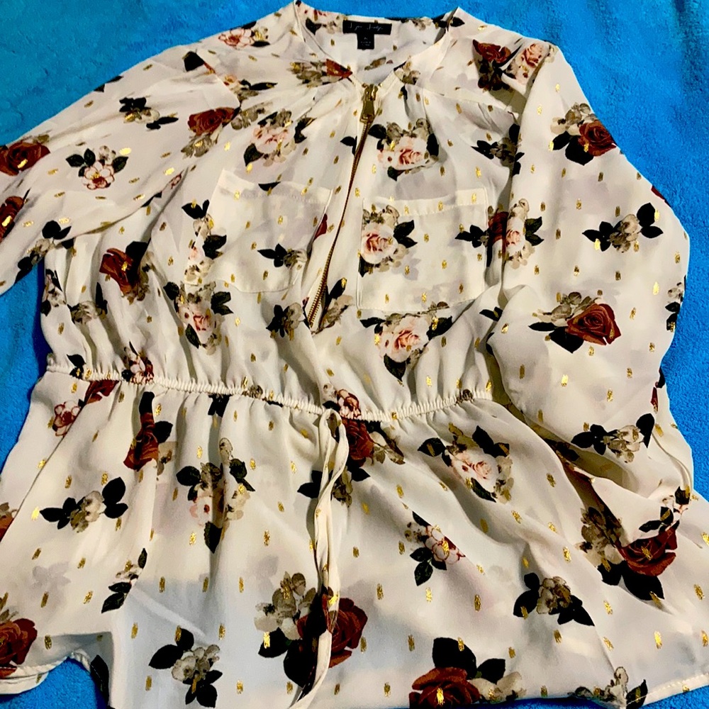 Zip up blouse